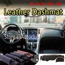 For INFINITI Q50 Q60 2015 2016 2017 2018 2019 Leather Dashmat Dashboard Cover Dash Carpet Custom Car Styling sunshade LHD+RHD 2024 - buy cheap