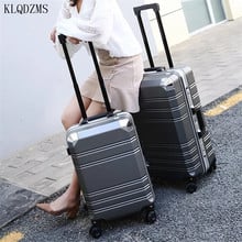 KLQDZMS  PC Fashionable Bag  Travel Suitcase On Wheels 20’’24 Inch Retro Luggage With Wheeled Trolleys 2024 - buy cheap