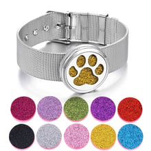 New Aromatherapy Bracelet Jewelry Stainless Steel Essential Oil Diffuser Paw Locket Bracelet Wristbands Aroma Diffuser Jewelry 2024 - buy cheap