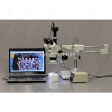 Trinocular Stereo Microscope-AmScope Supplies 7X-45X Trinocular Zoom Stereo Microscope with Heavy-duty Metal 80-LED Ring Light 2024 - buy cheap