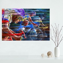 New arrival Custom bike,race,speed,color,cycling canvas poster Home Decoration Wall Art cloth Silk Fabric wall poster print 2024 - buy cheap