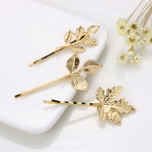 1PC Metal Leaf Shape Hair Clip Women Bride Hairpins Headwear Barrettes Hairdress Hairgrips Hair Styling Tool Hair Accessories 2024 - buy cheap