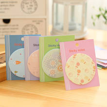 2pcs Creative Stationery Sticky Notes Memo Pad Circular N Times Smiley Face Paper Sticker Notepad Office Supplies 2024 - buy cheap