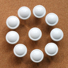 10PCS Round Ceramic Knob White  Dresser Knobs Cabinet Pulls Kitchen Door Handle Knob Furniture Hardware 2024 - buy cheap