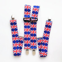 Tirantes con bandera británica para hombre y mujer, tirantes en forma de H para adolescentes, Unisex, adultos y niños, accesorios BD044 2024 - compra barato