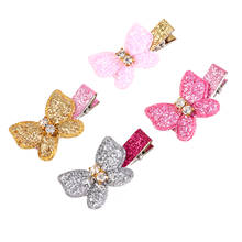M MISM Kid Girls Shiny Hair Clips Twinkling Hair Accessories Rhinestone Blingbling Lovely Hairpin Alloy Children Tiara Barrettes 2024 - buy cheap