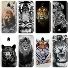 Funda de teléfono de silicona suave con diseño de Tigre y León para Samsung Galaxy J3, J4, J6, J8, 2018, J3, J5, J7, 2017, J5, J7, 2016, J3PRO, J7 PLUS 2024 - compra barato