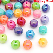 DoreenBeads Acrylic Spacer Beads Round Mixed AB Color 8mm Dia,300PCs(B22091), yiwu 2024 - buy cheap