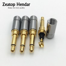 10Pcs Mini 3.5mm 2 Pole Mono Plug Male Adapter Gold plated with Clip Solder Audio Jack for DIY Headphone Connector 2024 - buy cheap