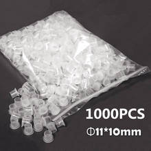 11mm*10mm Tattoo Inkcups 1000pcs Plastic Tattoo Pigment Ink Cup Self-standing Small Size White Cup Supply Tattoo Free Shipping 2024 - buy cheap