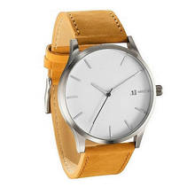 Timezone #502 модные парные часы кожаный ремешок аналоговые кварцевые круглые наручные Бизнес Мужские часы 2024 - купить недорого