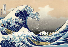 Seascapes paintings Canvas art Katsushika Hokusai Japanese oil Painting The Great Wave at Kanagawa hand painted High quality 2024 - buy cheap