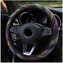Braid Breathable National Style Car Steering Wheel Covers Elastic Auto Covers Fit For Most Cars Interior Accessories 2024 - buy cheap