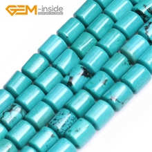 GEM-inside 6x8mm Column Shape Natural Turquoises Beads Natural Stone Beads DIY Loose Beads For Jewelry Making Strand 15 " DIY ! 2024 - buy cheap