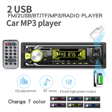 Radio de coche de 4,1 pulgadas, reproductor MP5 MP3 de 1DIN, receptor de entrada Aux, Bluetooth, Radio Estéreo, compatible con MP3/WMA/WAV/USB/tarjeta TF 2024 - compra barato