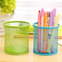 1 PCS Multi-Color Office School Supplies Round Cosmetic Pen Pencil Holder Stationery Container 2024 - buy cheap