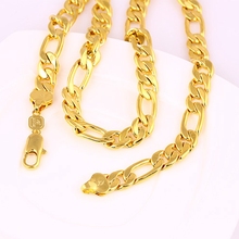 Classic Figaro Chain  Yellow Gold Filled Mens Necklace Chain 2024 - buy cheap