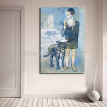 Pôster de pintura personalizada para salão de beleza, pôster moderno para decoração de parede do quarto, cão picasso, 1905 hd 2024 - compre barato