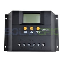 60A PWM Solar Controller Battery Panel Charge Regulator 12V/24VDC AUTO With LCD Display Solar Charger Controller 720W/1440W 2024 - buy cheap