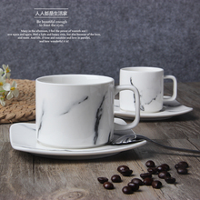 Marble ceramic coffee cups and saucers High-grade coffee cup set coffee European afternoon tea CUP 2024 - buy cheap