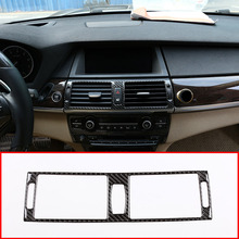 Carbon Fiber Stickers Car Interior Center Console Air Conditioning Vent Frame Trim For BMW X5 E70 X6 E71 2008-2013 2024 - buy cheap