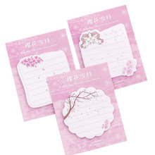 Cute Unicorn Memo Pad Plan Paper Sticky Notes Kawaii Cherry Blossoms Stickers Notebook Notepad Office School Supplies Stationery 2024 - buy cheap