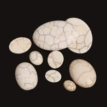 Multi Size White Half Oval Flat Back Cabochons Beads High Quantity Fittings stone beads DIY jewelry findings 2024 - buy cheap
