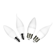 4pcs E27 E14 LED Bulb AC220V 5W Candle Bombillas LED Light Lampadas For Ceiling Lamp Indoor Decoration lighting Warm Cold Color 2024 - buy cheap