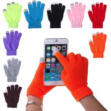 2018 Women Colorful Touch Screen Unisex Gloves Men Winter Warm Comfortable Soft Cotton Gloves With 6 Colors Choose 2024 - buy cheap