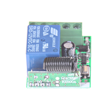 Dc 12v 1ch 433mhz rf sem fio interruptor de controle remoto relé rf módulo receptor para 433mhz transmissor botão aprendizagem diy