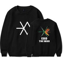 Nova moda K-POP exo novo álbum a guerra capless moletom feminino coréia popular ídolo k-pop masculino sem tampa moletom closthes 4xl 2024 - compre barato