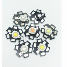 Chip de lámpara LED SMD, diodos emisores de aluminio PCB, disipador de calor de 3,2 V-3,4 V, bombilla de luz LED para cultivo de plantas UV DIY, 1W, 3W, 10 unidades/lote 2024 - compra barato