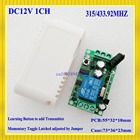 3000m 12ch rf sistema de controle remoto sem fio 1 (controlador) transmissor + 12 receptor (interruptor) 12v 10a toogle momentâneo - compare preços
