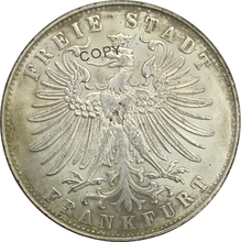 1862 Germany 1 Thaler   Cupronickel Plated Silver Collectibles Copy Coins 2024 - buy cheap