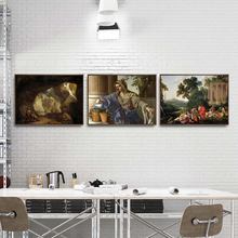 Quadros de parede para decoração caseira, arte de decoração para sala de estar, pôster de tela, pinturas francesas em tela 2024 - compre barato