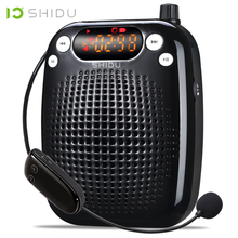 Shidu-mini alto-falante uhf s611, sem fio, portátil, amplificador de voz, usb, sprecher para professor tourrist, guia para ioga 2024 - compre barato