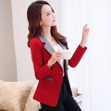 Fashion coat spring and autumn new ladies small suit OL temperament Slim long-sleeved casual temperament short small suit female 2024 - buy cheap