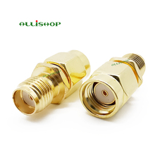 Ali hop plugue macho rf fêmea para sma, adaptador coax coaxial rf conector reto banhado # rocheuk # 2024 - compre barato