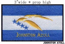 Atol Johnston Bandeira 3 "wide remendo do bordado para a san lorenzo/moldávia/coser 2024 - compre barato