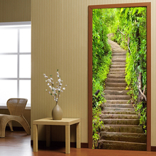Modern Simple Green Forest Path Stone Stairs Landscape Photo Murals Wallpaper Living Room Study Door Sticker PVC Wall Papers 3 D 2024 - buy cheap