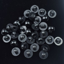 100PCS Black Buttons Plastic for Scrapbooking Half-Pearl Shank Buttons Animal Eyes for Toys DIY Hand Clothing Sewing Accessories 2024 - buy cheap