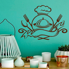 Parede Decalques Emblema de Alimentos Prontos para Comer Refeição de Cozinha Café Design de interiores Casa Arte Mural Vinil Adesivo Decalque Quarto Dos Miúdos decoração 2024 - compre barato