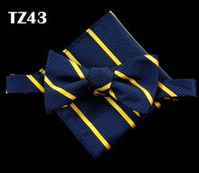SHENNAIWEI, corbata borboleta de seda, pajarita de tejido Jacquard para hombre, pajarita para boda, pañuelo cuadrado de bolsillo, juego de pajaritas 2024 - compra barato