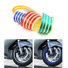 16 Pcs Strips Motorcycle Wheel Sticker Reflective Decals Rim Tape Bike Car Styling For YAMAHA HONDA SUZUKI Harley BMW 2024 - buy cheap