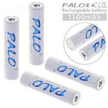 PALO-batería recargable 1,2 V AAA 1100mAh Ni-MH con válvula de alivio de seguridad para ratón/Juguete/cámara inalámbrica, 4 Uds./lote 2024 - compra barato