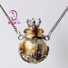 1PCS Murano Glass Perfume Ball Necklace fragrance vial necklace perfume jewelry perfumes and fragrances for women 2024 - buy cheap