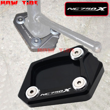 CNC Billet-Placa de pie de pata de cabra de aluminio, extensión de soporte lateral para HONDA NC 750 X NC750X NC 750X 2012-2013 2024 - compra barato