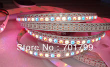 144leds/m WS2812B(5050 rgb led with WS2811 IC built-in) led pixel strip,DC5V,2m long,non-waterproof;white PCB 2024 - купить недорого