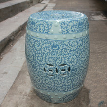 Керамический фарфор Jingdezhen табурет старинный синий и белый запутанный Zhilian керамический балкон напольный фарфоровый табурет для ванной 2024 - купить недорого