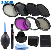 49 52 55 58 62 67 72 77 82 mm UV CPL FLD ND2 ND4 ND8 Neutral Density Filter Kit +Lens hood+Cleaning kit For Canon Sony Nikon 2024 - buy cheap